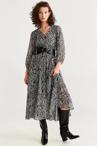 Paisley Print Dress from Mango