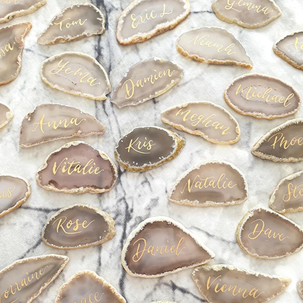 Agate Place Card from Lavender Cloud Co
