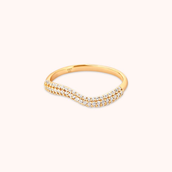 Wave Crystal Ring 
