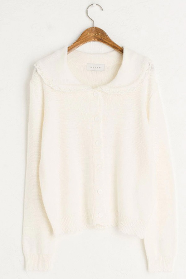 Crochet Collar Cardigan