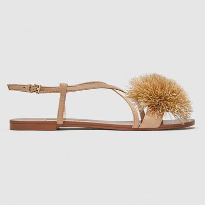 Pompom Sandals from Zara