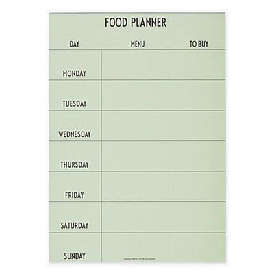 Weekly Food Planner from Design Letters
