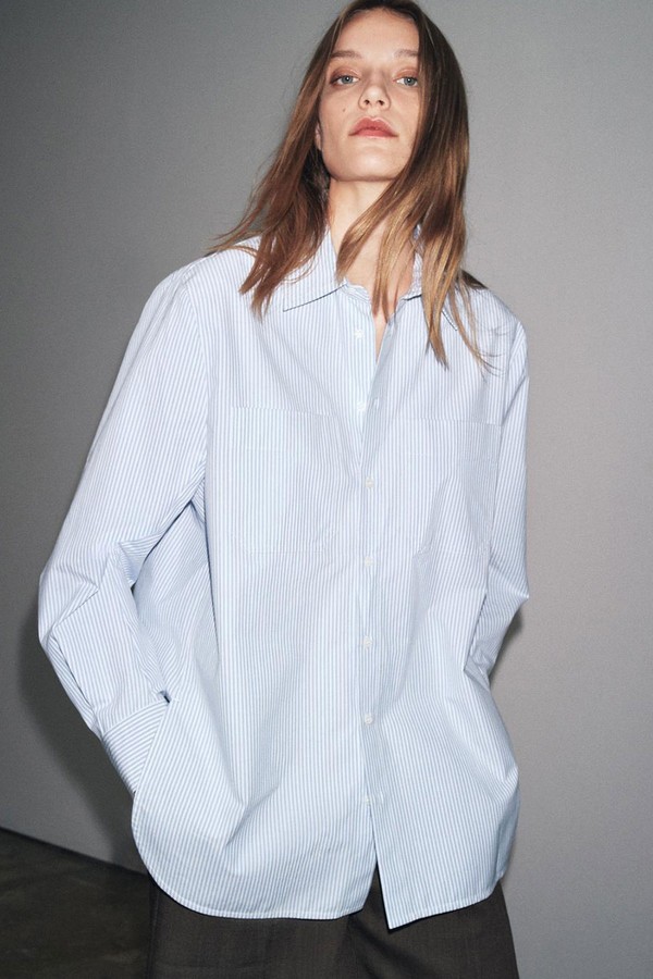 ZW Collection Striped Shirt With Pocket from Zara