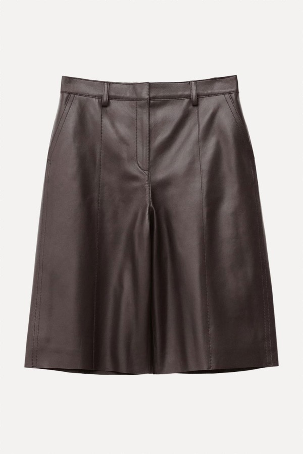 Nappa Leather Bermuda Shorts from & Other Stories