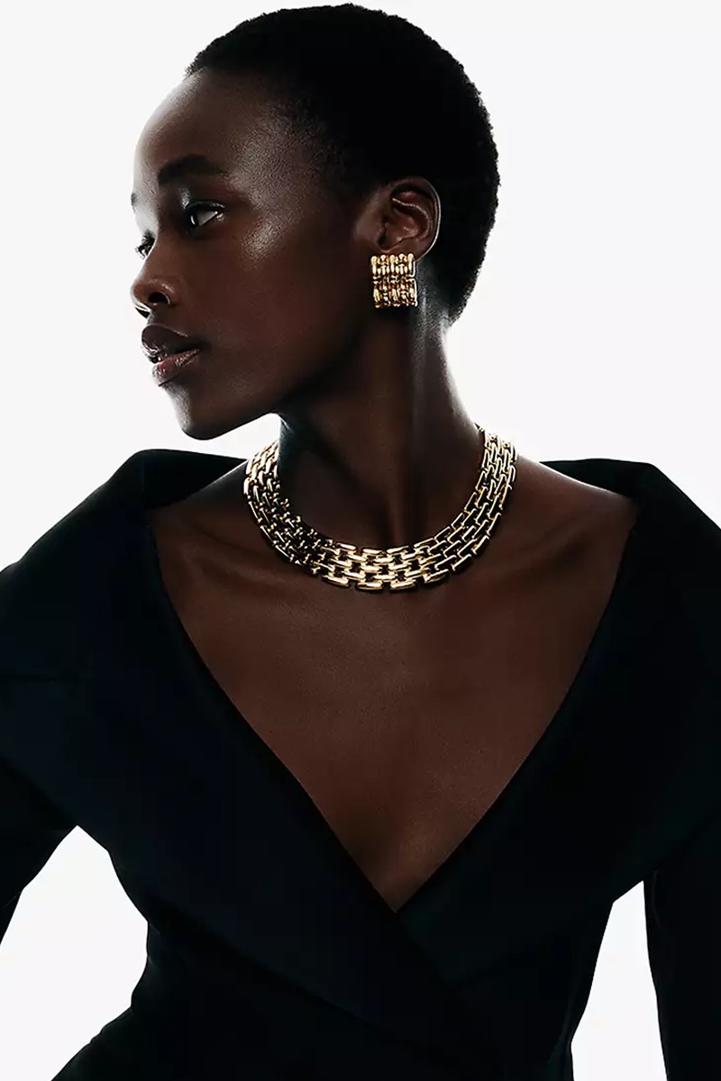 Vintage Givenchy Gold Plated Collar Necklace, Dated Circa 1980s from Susan Caplan