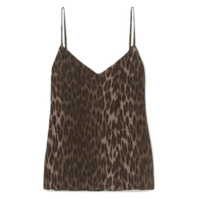 Jane Leopard Print Silk Crepe De Chine Camisole from L’agence