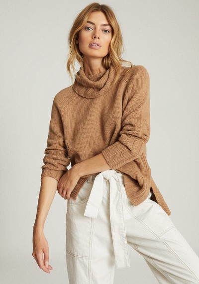 Eve Wool Cashmere Blend Roll Neck