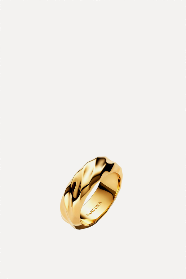 Rippled Wide Band Ring from Pandora