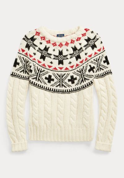 Fair Isle Cable-Knit Jumper