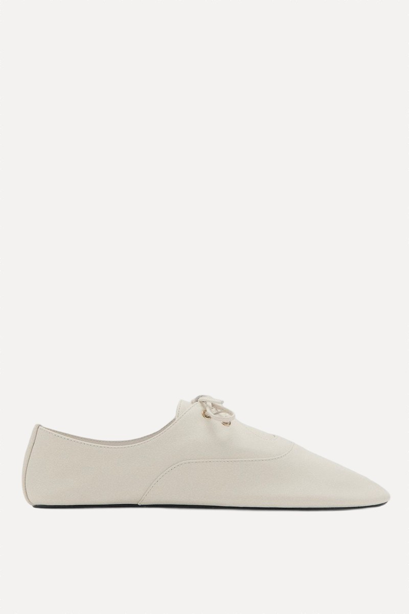 Lace-Up Leather Shoes    from Mango