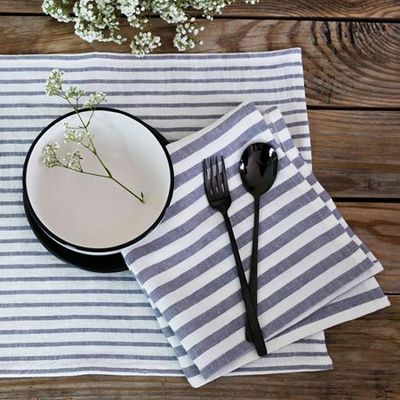Striped Grey Placemats