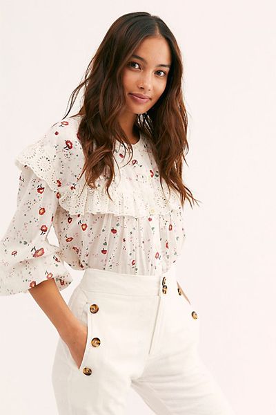 Falling For You Printed Blouse