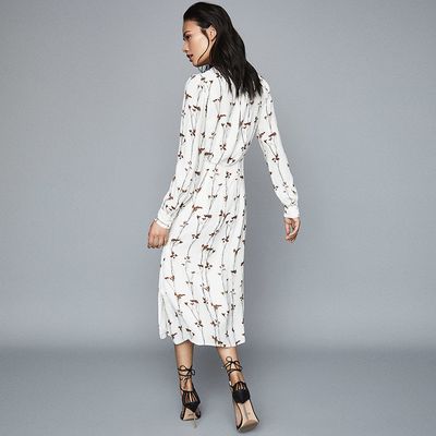 Renae floral printed wrap dress from Reiss