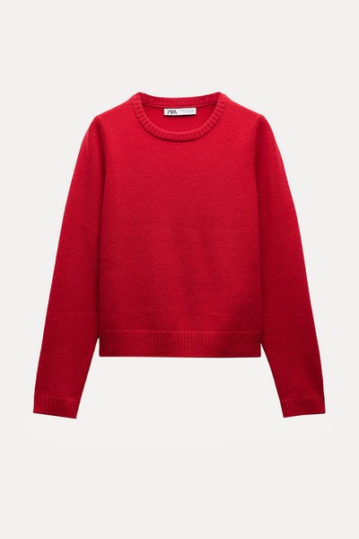 100% Wool Basic Sweater from Zara