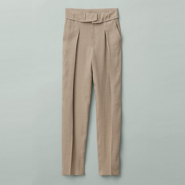 Linen-Blend Trousers
