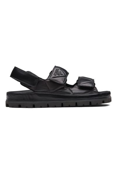 Logo-Strap Chunky Sandals from Prada