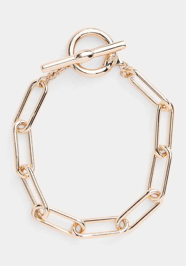 Gold-Tone Chain Flex Bracelet