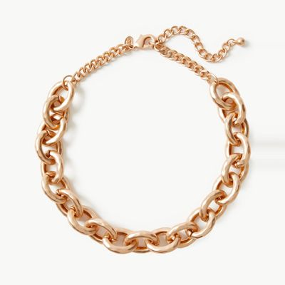 Dented Chain Necklace