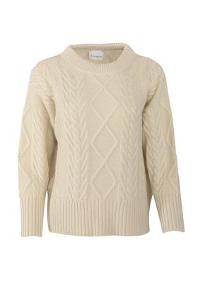 Cable Sweater Off White from Crumpet