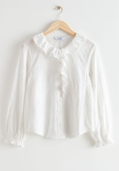 Relaxed Ruffled Blouse