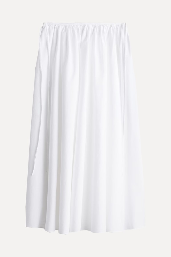 Tie-Detail Circular Skirt