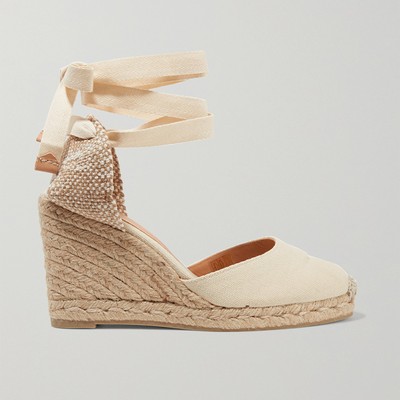 Chiara 80 Canvas Wedge Espadrilles from Castañer