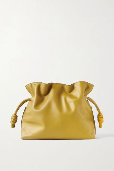 Flamenco Medium Leather Clutch from Loewe