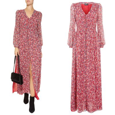 Red Blossom Silk Maxi Dress, £560 | Nicholas
