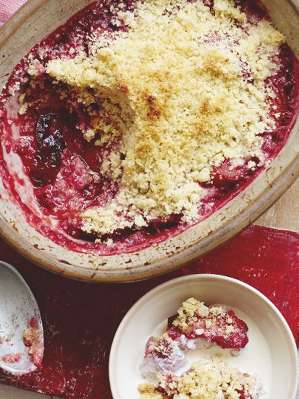 Roast Stone Fruit Crumble