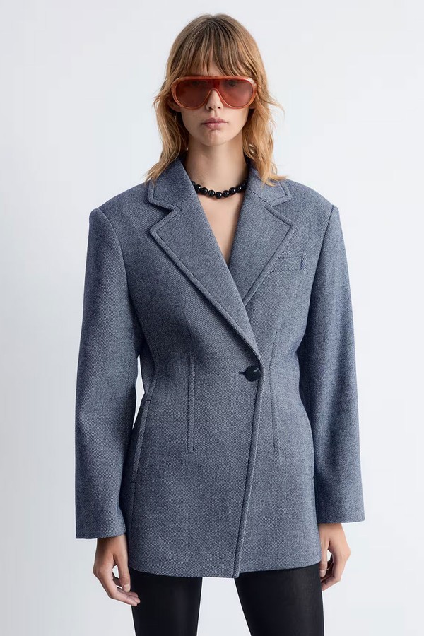 Fitted Shoulder-Pad Blazer from & Other Stories