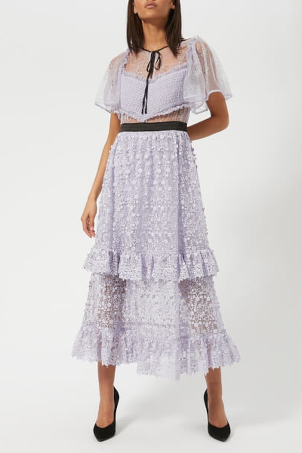Women’s Violette Lace Dress - Lilac from Three Floor