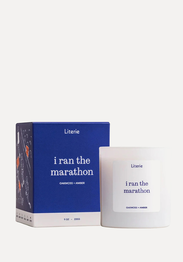 I Ran The Marathon Candle