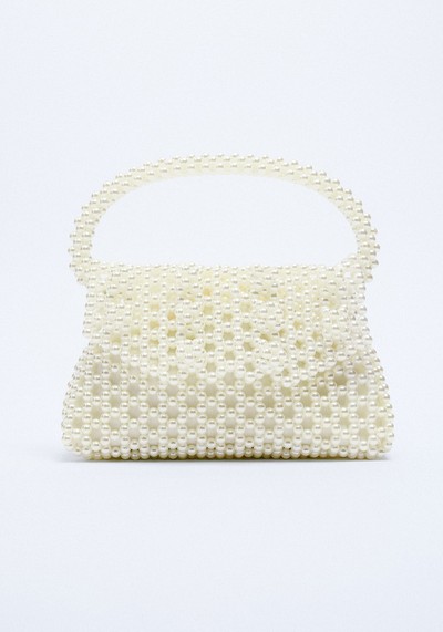 Crossbody Bag With Pearls from Zara