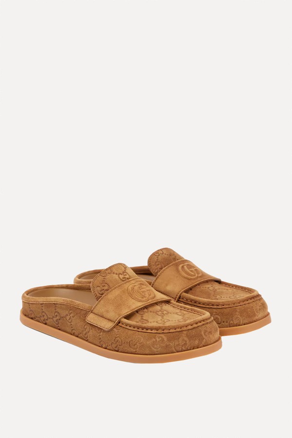 Celia GG Suede Mules from GUCCI 