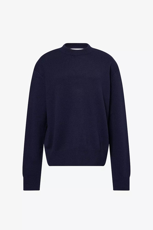 Rafaela Padded-Shoulders Wool & Cashmere Jumper from THE FRANKIE SHOP
