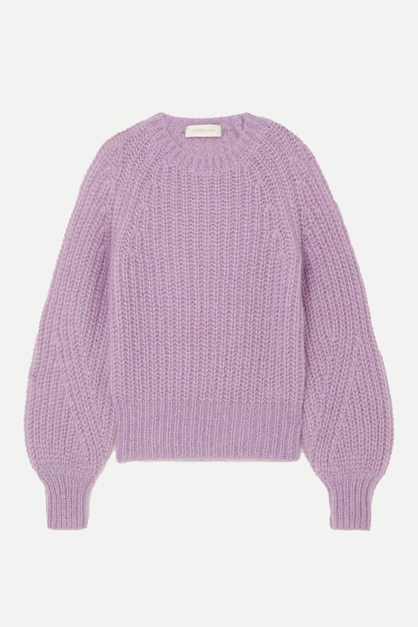 Ribbed Mohair-Blend Sweater from Zimmerman