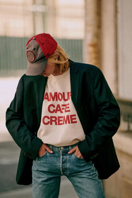 Amour Café Crème Sweatshirt from Sézane