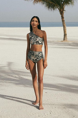 'Peggy' Bikini Top- Signature Print from Second Summer Label