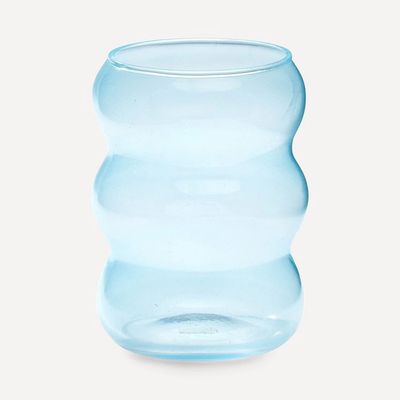 Bubble Water Glass Sea Blue from Anna + Nina