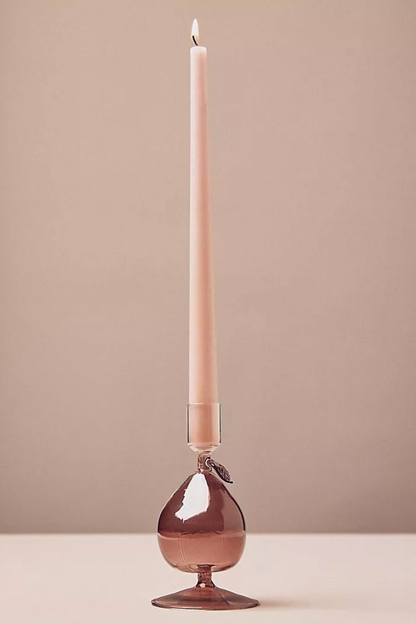 Harvest Fruit Icon Glass Candle Holder from Anthropologie