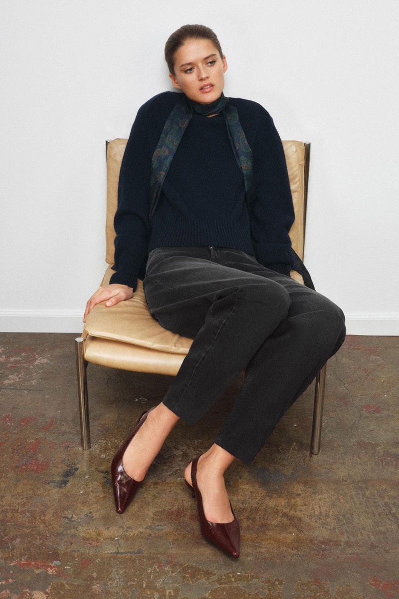 Leather Slingback Heels from Zara