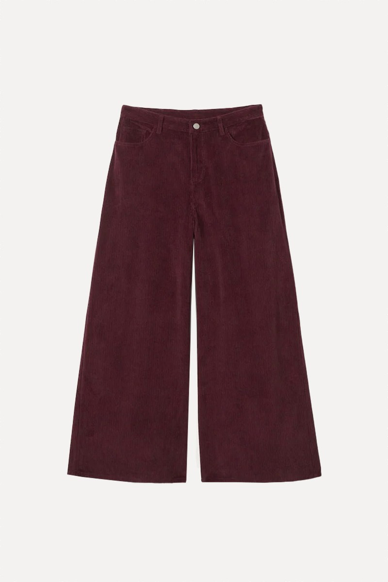 Low Loose Corduroy Trousers from Monki