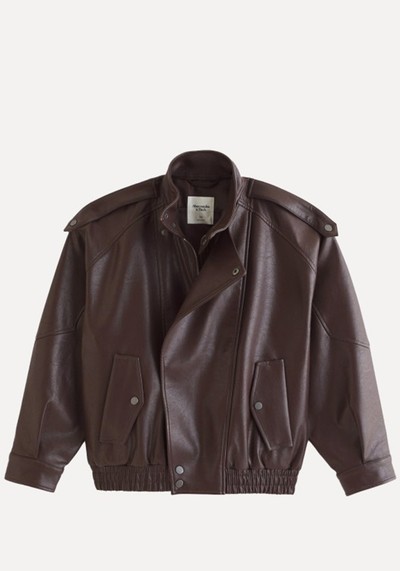 Leather Bomber Jacket