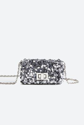 Small Sequined Shoulder Bag from H&M