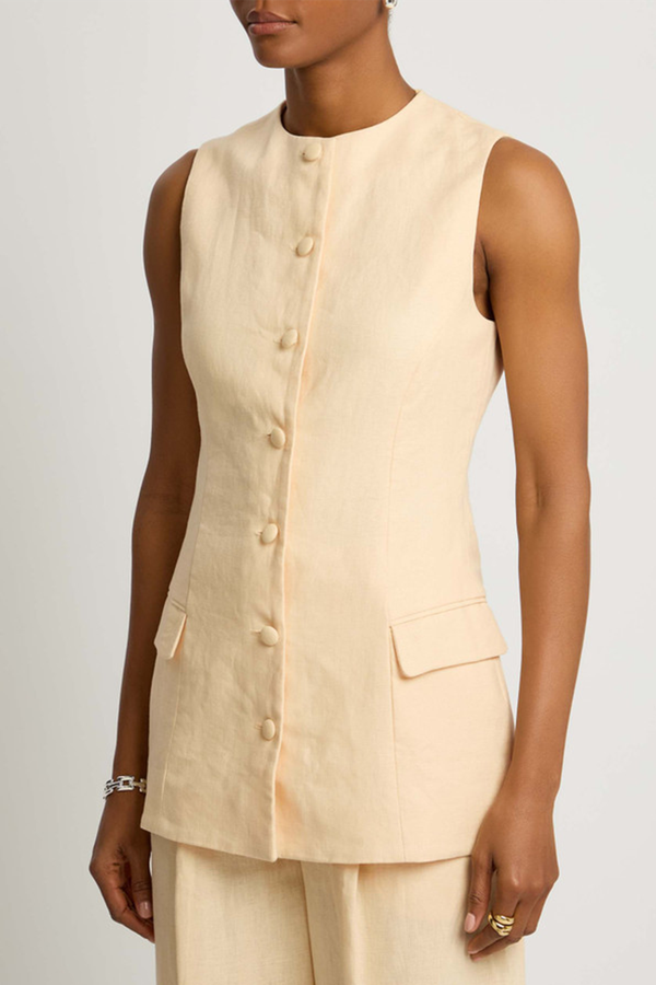 Janen Linen Waistcoat from Faithfull