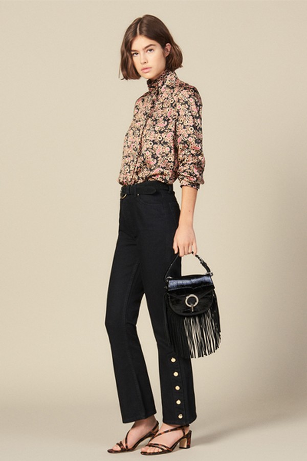 Flared Jeans with Slits