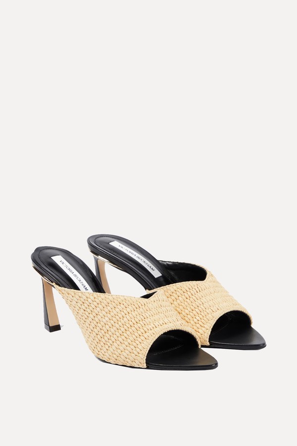 Raffia Mules from Victoria Beckam