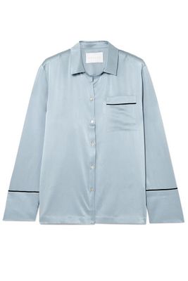 Silk-Satin Pajama Shirt from Asceno