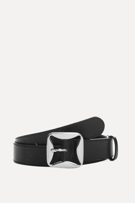 Belt With Geometric Buckle from Mango