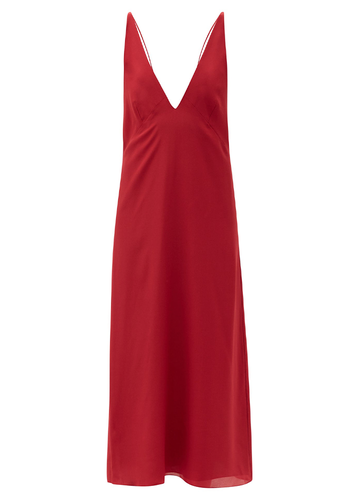 Bust-Cup Silk Crepe De Chine Slip Dress from Raey